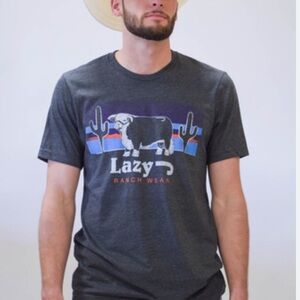 Men's Lazy J Gray T-Shirt